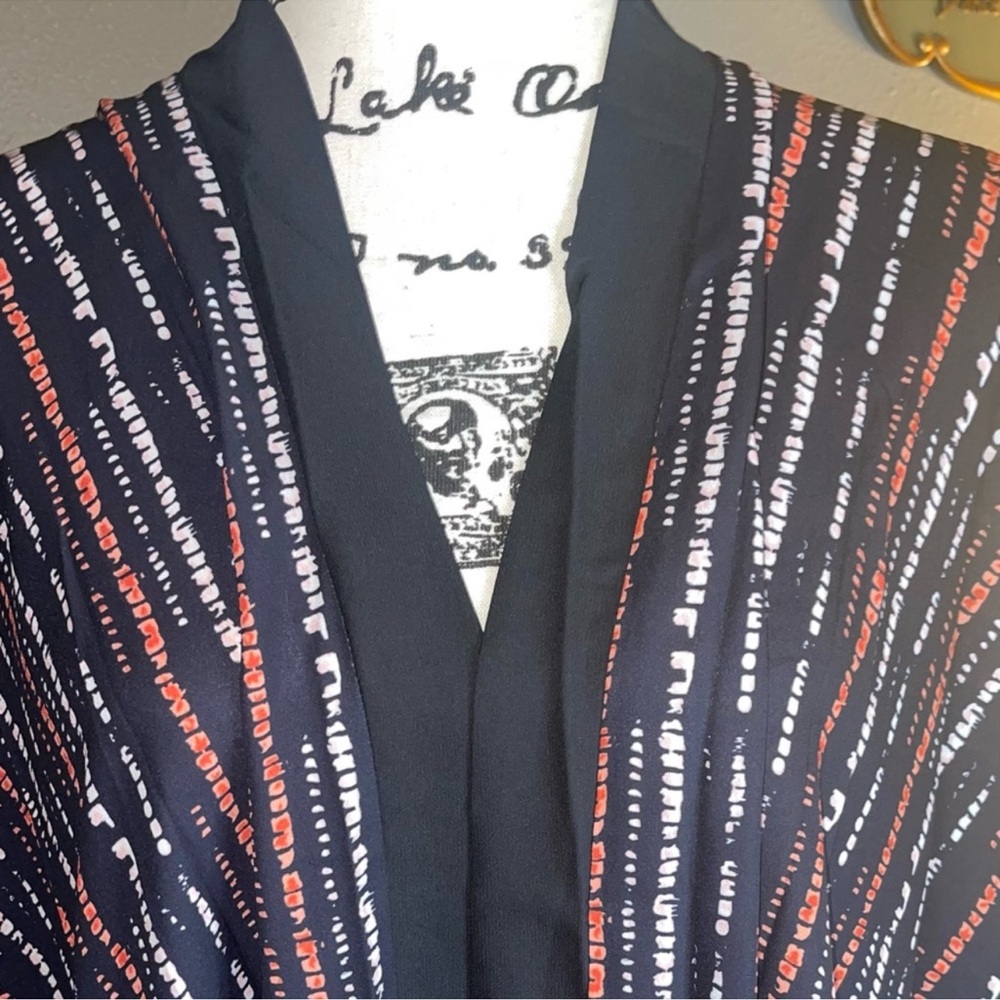 NEW- Striped Multicolor Women's Kimono/ Beach Coverup/ loungewear - Picture 4 of 11